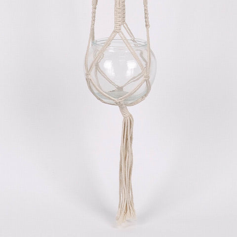 38.5In Glass Pot Hanging Decor