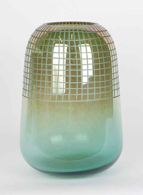 Décor vase en verre 7.25''x10.25''