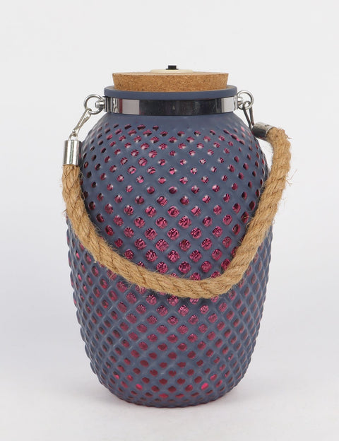 5.25''X7.75'' Glass Bottle W/Light Décor