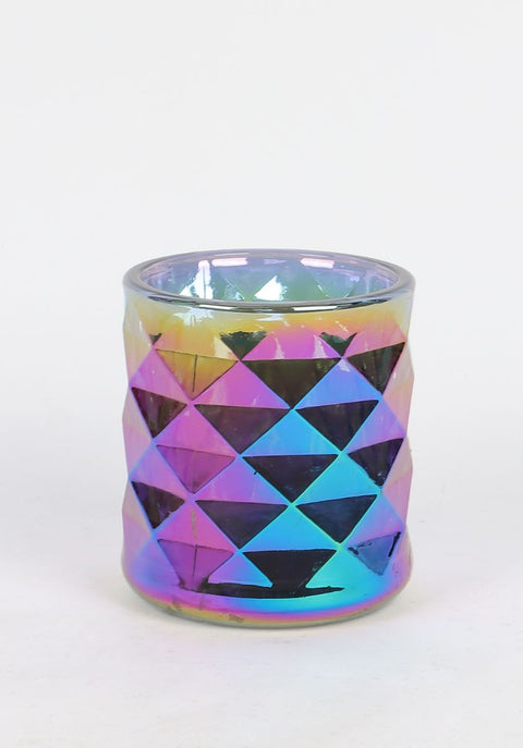 3''X3.5'' Petrol Glass Cup Décor