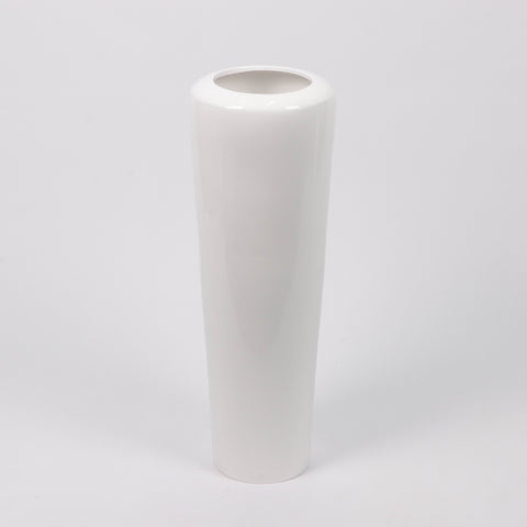 White Ceramic Vase 10.24" X 10.24" X 29.55"H
