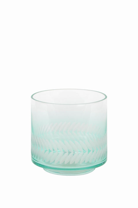 5.12 X 4.925"H Glass Candle Holder