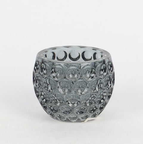3''X2.25'' Dark Grey Glass Cup Décor