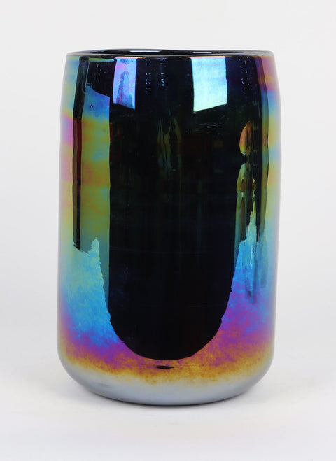 5.375''X5.875'' Petrol Glass Container Décor