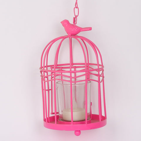 4*17''Pink Candle Holder