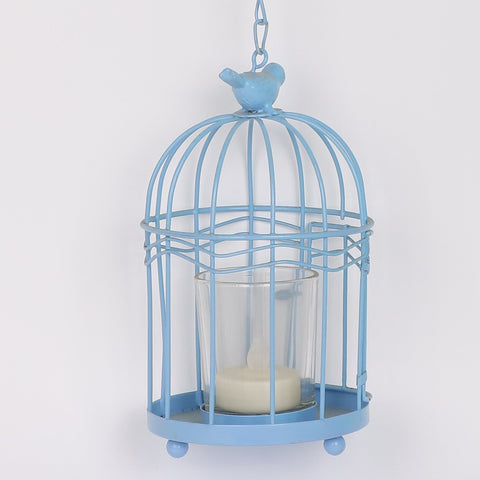 4*17''Blue Candle Holder