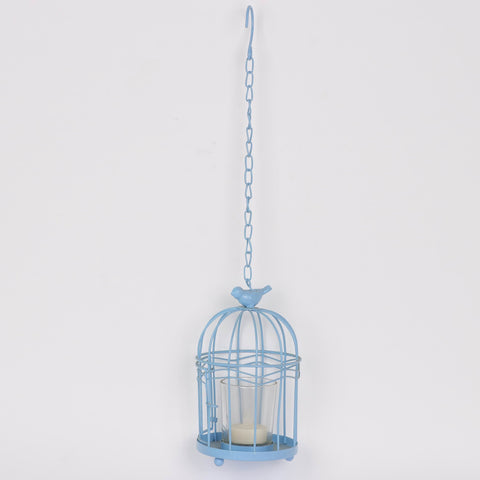4*17''Blue Candle Holder