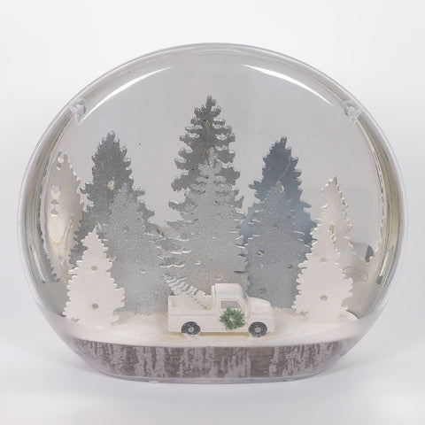 16*4*14.5'' Christmas Truck W/Trees Table Décor