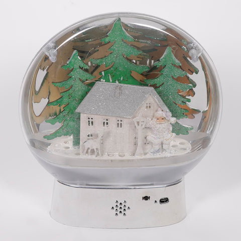 10*3*11'' Christmas Globe W/House Décor