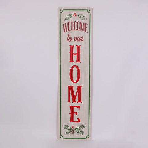 11.75''X0.375''X47.25'' Two-Faced Porch Sign Décor