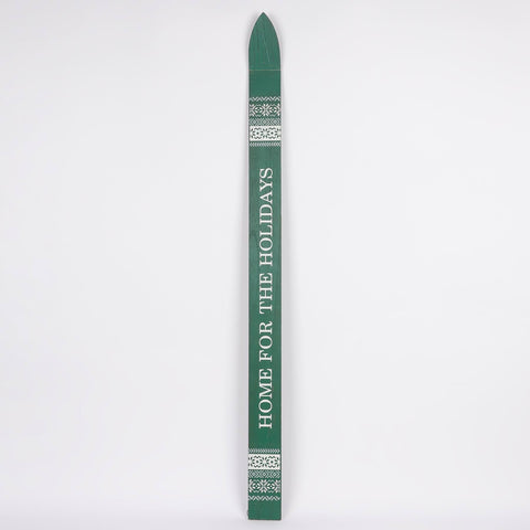 46.5*0.375*3'' Christmas Green Ski Décor