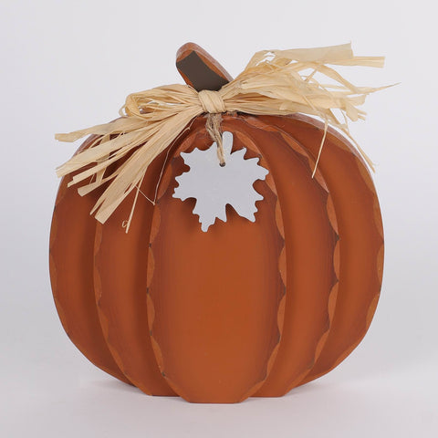 7IN FALL ORANGE PUMPKIN DÉCOR