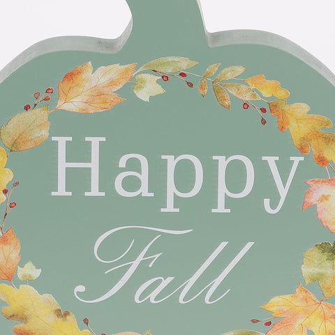 8IN HAPPY FALL PUMPKIN DÉCOR