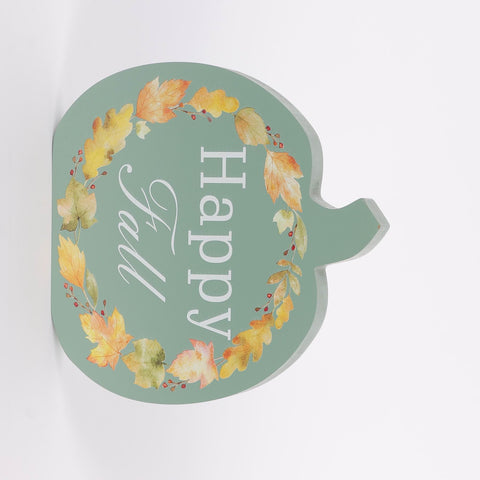 8IN HAPPY FALL PUMPKIN DÉCOR