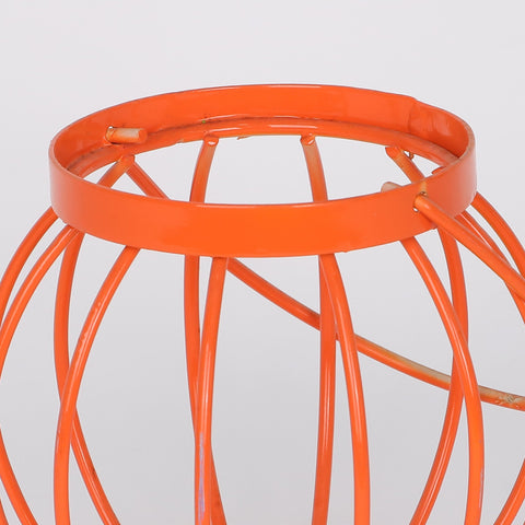 4.625*4.25''Orange Candle Holder