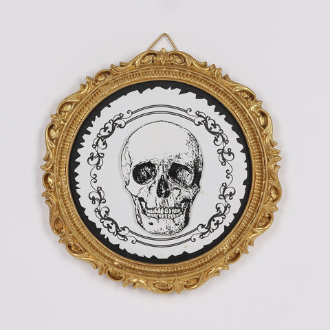 20.25IN HALLOWEEN SKULL WALL HANGER