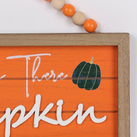 10IN FALL HEY THERE PUMPKIN WALL HANGER