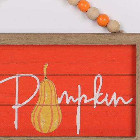 10IN FALL HI PUMPKIN WALL HANGER