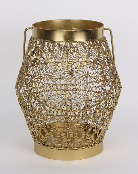 8.75''X8.75"X9.75''
Golden Lantern Décor