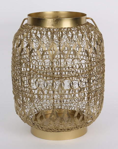 9''X9"X11.5''
Golden Lantern Décor
