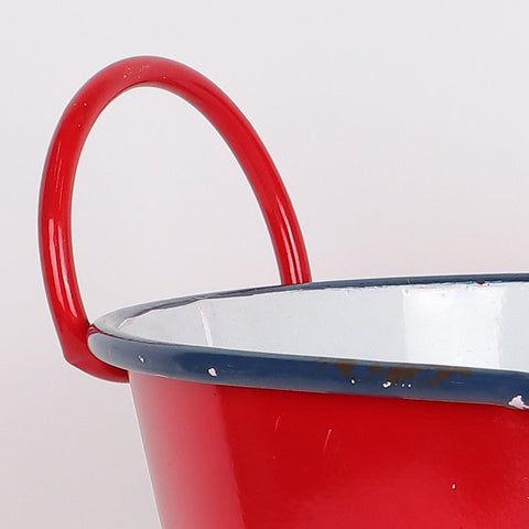 14.5*8.875*6.75''Red Metal Tray Décor