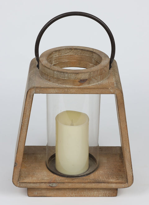 10.5*12.25*16.25 po DÉCOR DE LANTERNE EN BOIS