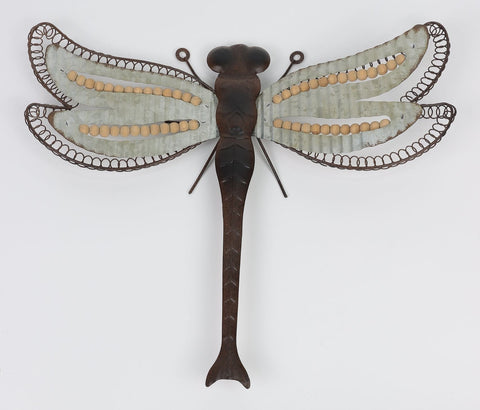 Vintage Metal Dragonfly Wall Décor