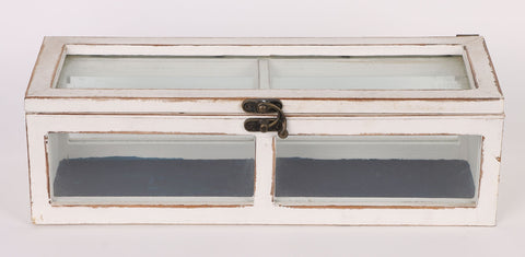 13.37''X4.875''X4''
White-Washed Wooden Box