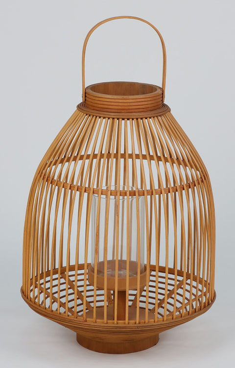13.25"X17.5"Wooden Lantern Décor