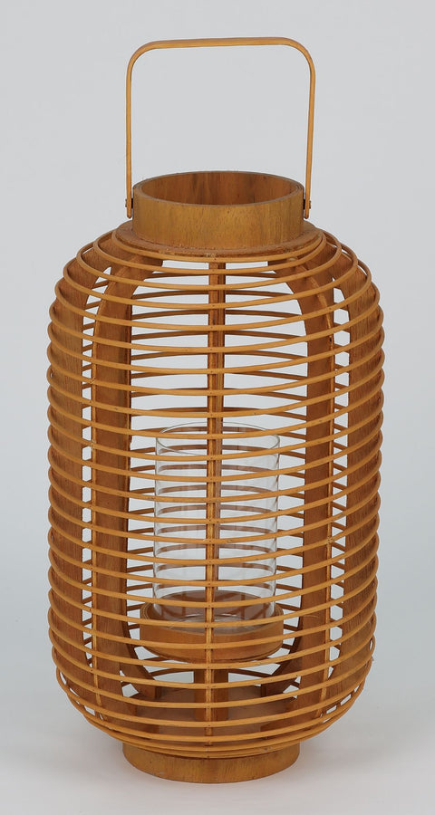 9.75"X16.75"Wooden Lantern Décor