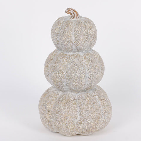 10IN FALL STACKED PUMPKINS RESIN DÉCOR