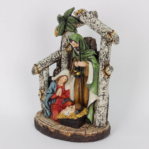 6.75*4.25*9.25‘’ Nativity Décor - Holly Family