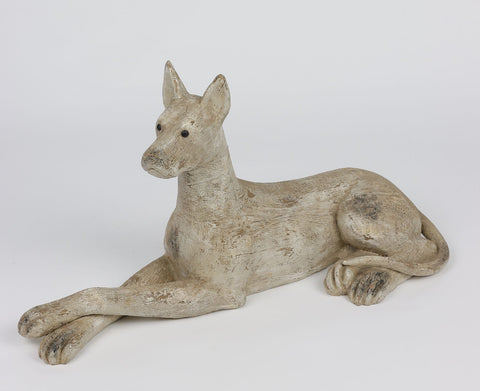 19.68*7*11 In Polyresin Sitting Dog Décor