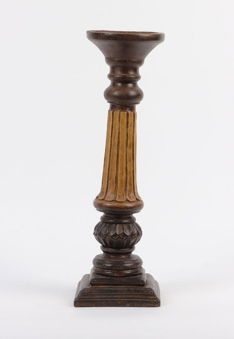 4.75''X4.75''X15'' Resin Candle Holder Décor