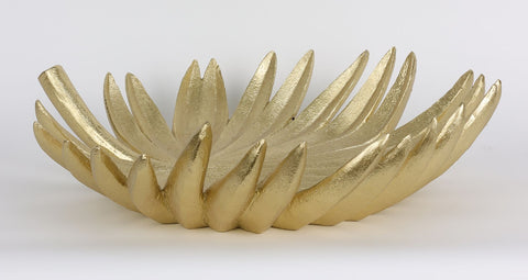 13''X12.375''X3.5''
DÉCOR DE TABLE FEUILLE D'OR