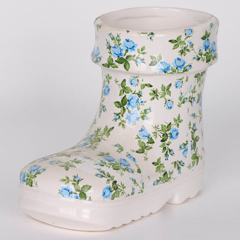 6.5*3.25*5.25‘’Ceramic Floral Boot