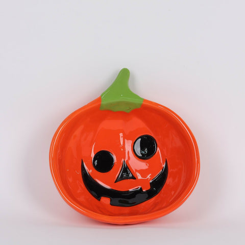 5.25IN HALLOWEEN PUMPKIN CANDY DISH