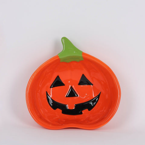 5.25IN HALLOWEEN PUMPKIN CANDY DISH
