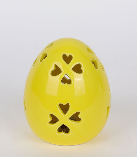 Ceramic Egg w/Light Décor