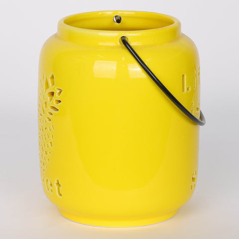 5*6‘’Yellow Candle Holder
