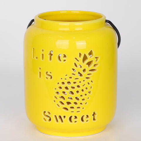 5*6‘’Yellow Candle Holder
