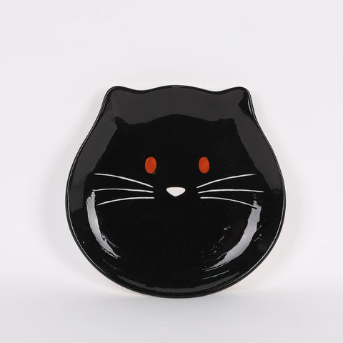 6IN HALLOWEEN CAT CANDY DISH