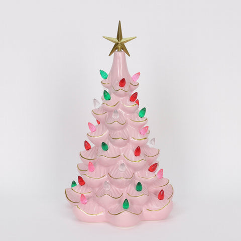 8X13 Inch Ceramic Led Tree Décor W/Lite