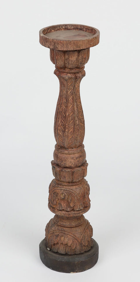 5.25*20.75 In Wood Candle Holder