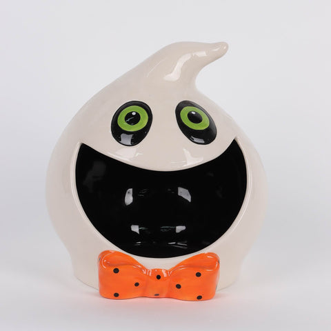 9IN HALLOWEEN GHOST TEALIGHT HOLDER