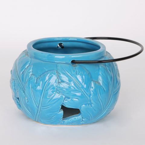 4.25*3.125''Blue Candle Holder Décor