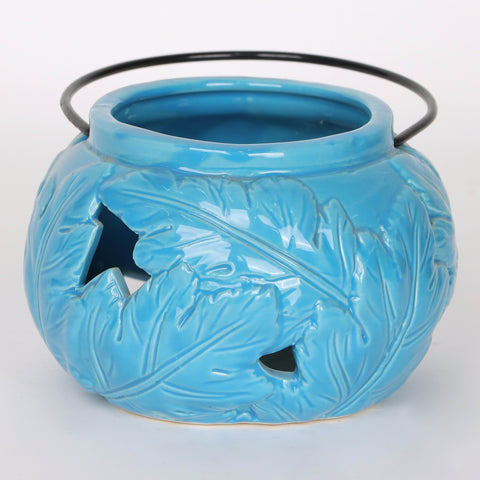 4.25*3.125''Blue Candle Holder Décor