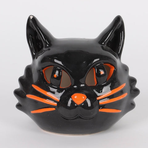 3.5IN HALLOWEEN CAT W/LITE TABLE TOP
