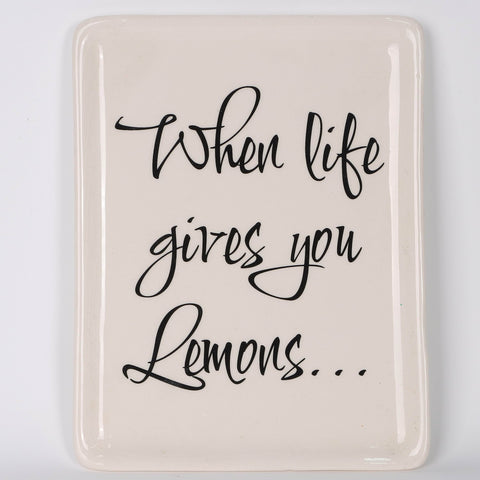 5.5*7.125*0.375''Ceramic Plate Décor