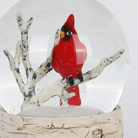 3.75*5‘’ Water Globe - Cardinal